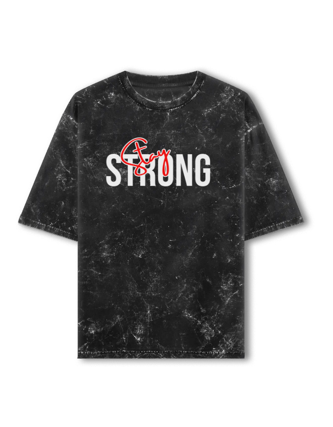 Unisex Acid Washed Oversized Tee