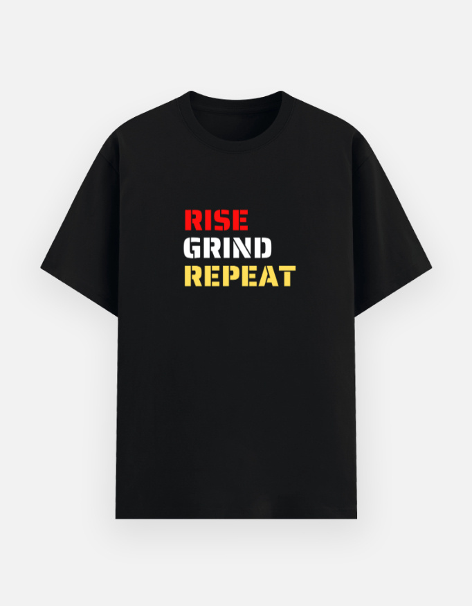 RISE GRIND REPEAT Graphic T-Shirt - Image 4