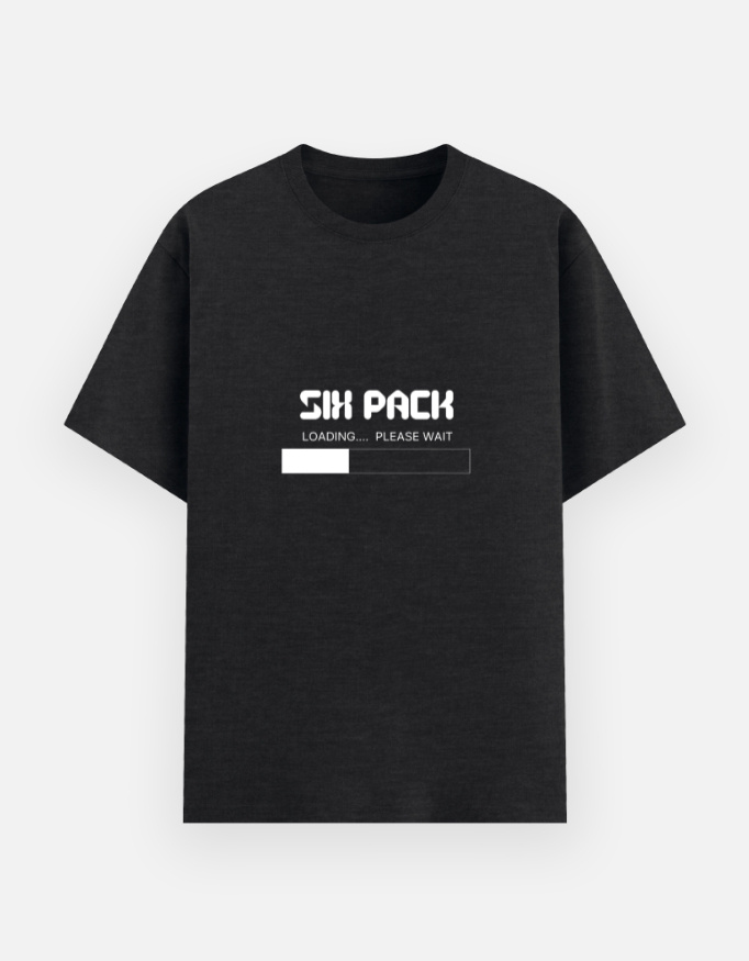 SIX PACK LOADING PLEASE WAIT Graphic T-Shirt - Image 6