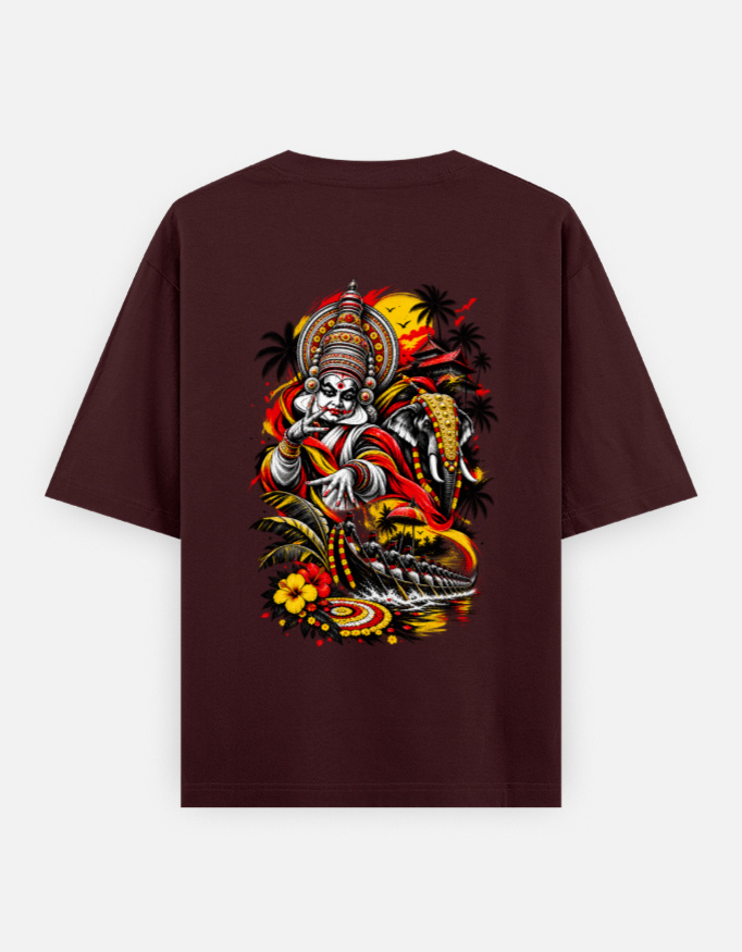 ONAM Special Oversized Classic T-Shirt (Print on Backside) - Image 7