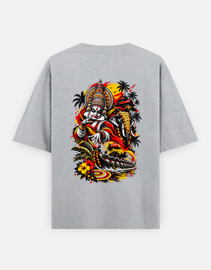 ONAM Special Oversized Classic T-Shirt (Print on Backside) - Image 6