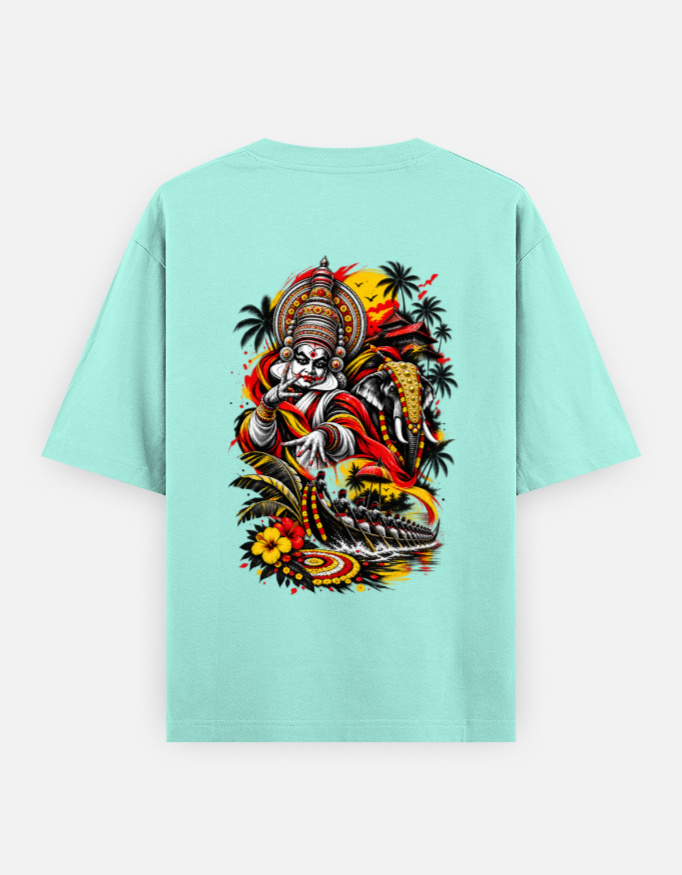 ONAM Special Oversized Classic T-Shirt (Print on Backside) - Image 8