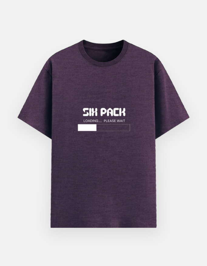 SIX PACK LOADING PLEASE WAIT Graphic T-Shirt - Image 4