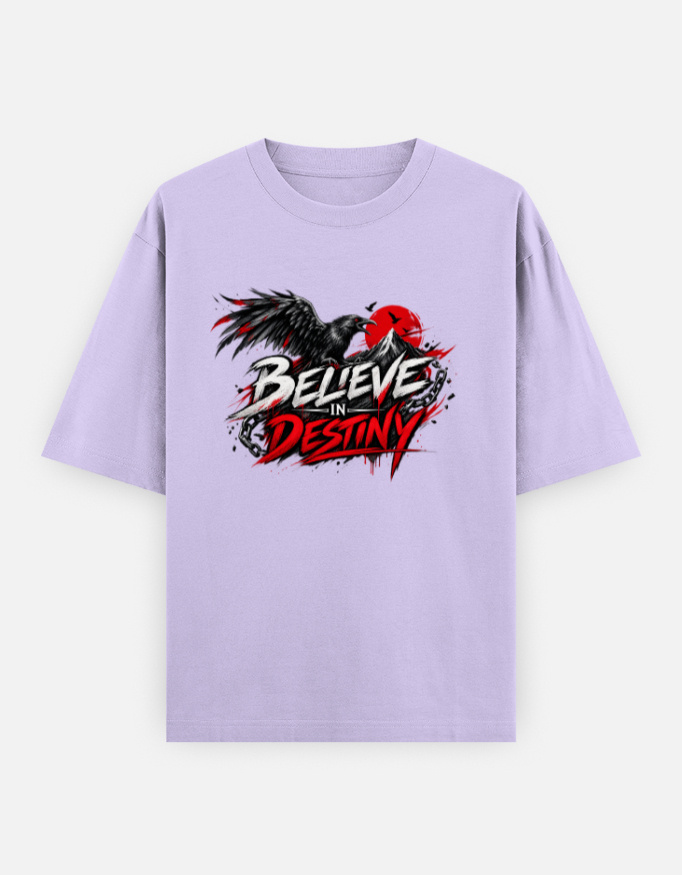 BELIEVE IN DESTINY Oversized Classic T-Shirt - Image 6