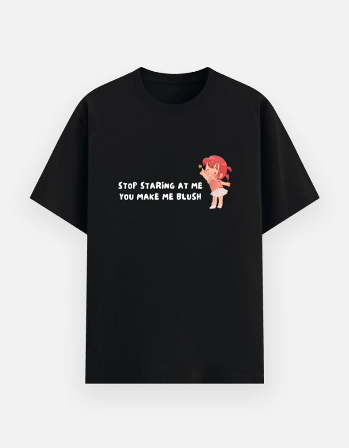 STOP STARING AT ME Graphic T-Shirt - Image 4