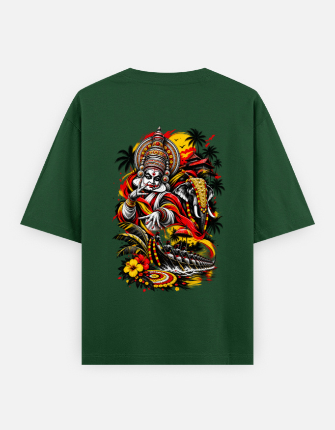 ONAM Special Oversized Classic T-Shirt (Print on Backside) - Image 5