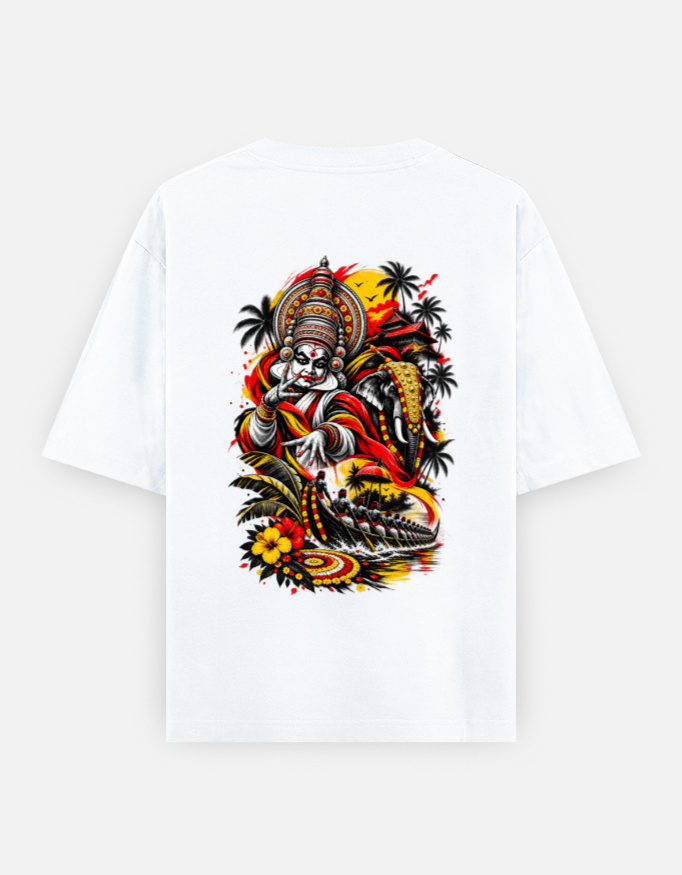 ONAM Special Oversized Classic T-Shirt (Print on Backside) - Image 4