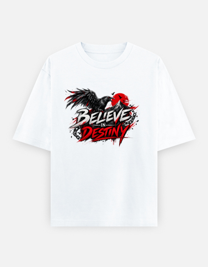 BELIEVE IN DESTINY Oversized Classic T-Shirt - Image 4